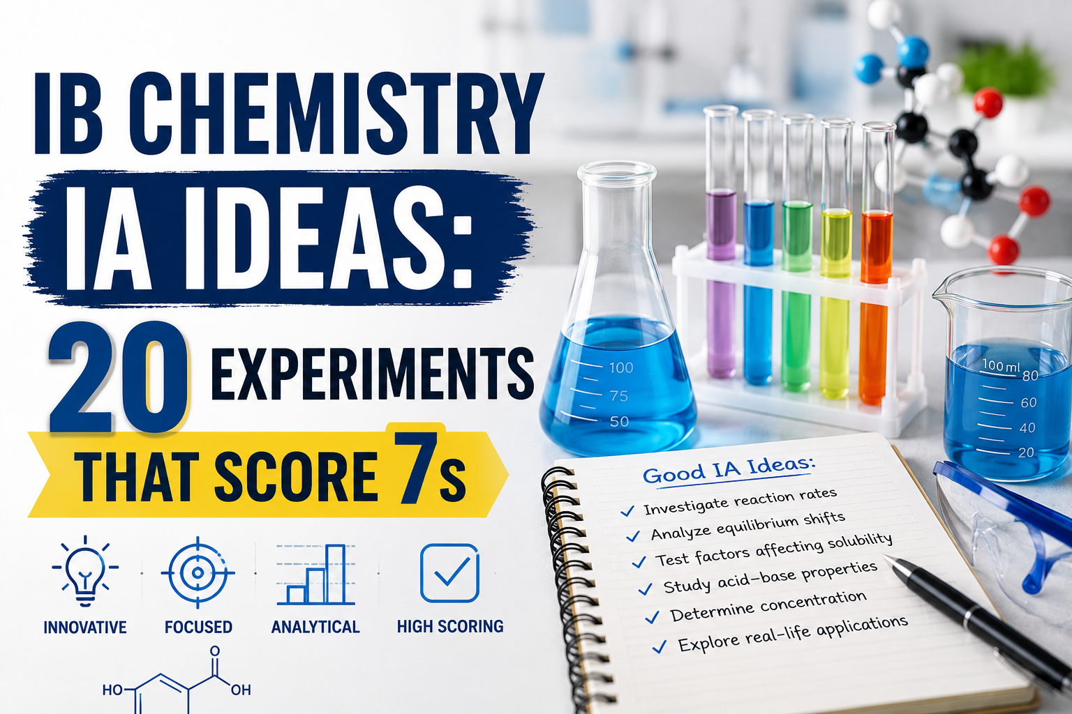 IB Chemistry IA Ideas: 20 Experiments That Score 7s
